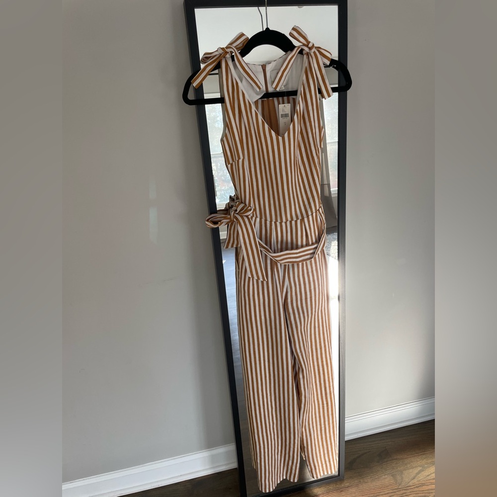 NWT Anthropologie Striped Jumpsuit